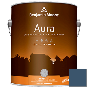 Краска Aura Waterborne Exterior Low Lustre Finish (634) цвет 2061-20 Champion Cobalt
