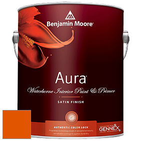 Benjamin Moore Aura 526 Waterborne Interior Satin Finish покрытие цвет RAL 2009 