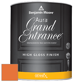Benjamin Moore Aura 148 Grand Entrance High Gloss эмаль цвет 2015-20 Orange Burst