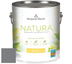Benjamin Moore 512 Natura Interior Flat Finish матовая краска цвет 2121-20 Steel Wool
