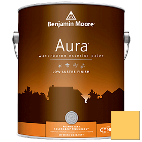 Краска Aura Waterborne Exterior Low Lustre Finish (634) цвет 2020-40 Yellow Rain Coat