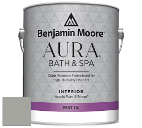 Benjamin Moore Aura 532 Bath & Spa Waterborne Interior Paint Matte Finish краска цвет NCS S 3502-G50Y 