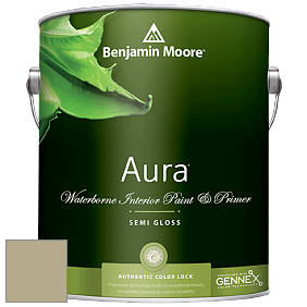 Benjamin Moore Aura 528 Waterborne Interior Semi-gloss Finish краска цвет AF-410 