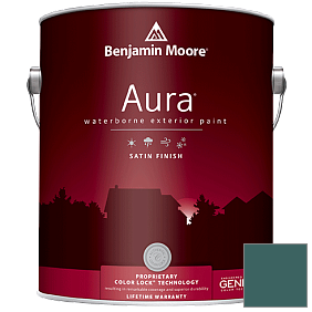 Краска Aura Waterborne Exterior Satin Finish (631) цвет 2049-20 Oasis Blue