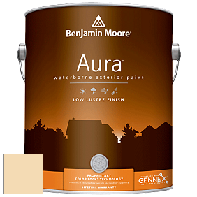 Benjamin Moore Aura 634 Waterborne Exterior Low Lustre Finish краска цвет 198 Cornsilk