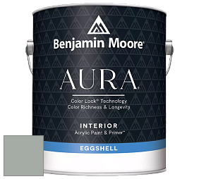 Benjamin Moore Aura 524 Waterborne Interior Eggshell Finish краска цвет 1573 Castle Walls