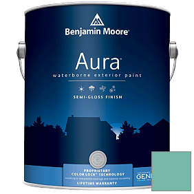 Краска Aura Waterborne Exterior Semi-Gloss Finish (632) цвет 648 Kokopelli Teal