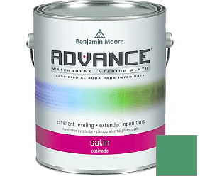 Краска Benjamin Moore 792. Advance Interior Paint-Satin эмаль цвет 581 Floradale Isle