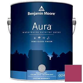 Краска Aura Waterborne Exterior Semi-Gloss Finish (632) цвет 2079-20 Blushing Red