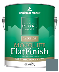 Краска Regal Select Exterior Paint-MoorLife Flat Finish (W105) цвет 1636 Providence Blue