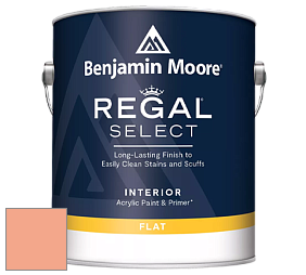 Benjamin Moore 547 Regal Select Waterborne Interior Flat Finish краска цвет 081 Intense Peach