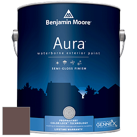 Benjamin Moore Aura 632 Waterborne Exterior Semi-Gloss Finish краска цвет 2113-30 Bison Brown