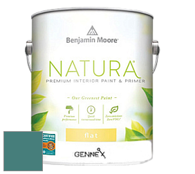 Benjamin Moore 514 Natura Interior Semi-Gloss Finish краска цвет 2049-30 Teal Ocean