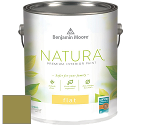 Benjamin Moore 512 Natura Interior Flat Finish матовая краска цвет 2147-20 Olive Moss
