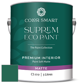COLOR SMART CS 619 SUPREM ECO PAINT матовая краска цвет NCS S 5040-B90G 