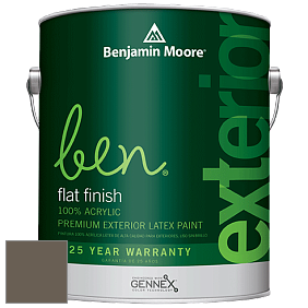 Benjamin Moore Ben 541 Waterborne Exterior Flat Finish краска цвет 2137-30 Durango