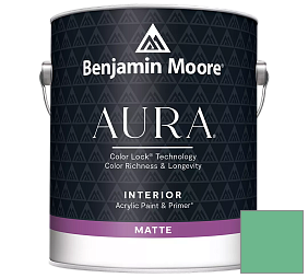 Краска Benjamin Moore Aura Interior Paint - Matte (522) цвет 580 Arlington Green