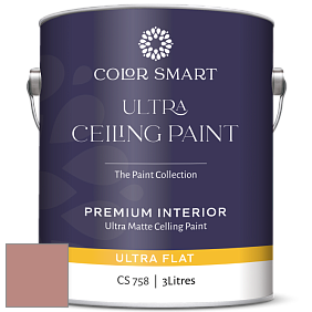 COLOR SMART CS 758 ULTRA CEILING PAINT ультраматовая краска цвет 2094-40 Soft Cranberry