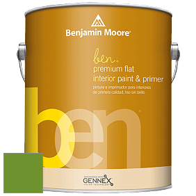 Benjamin Moore Ben W625 Premium Interior Latex Flat краска цвет 2029-10 Basil Green