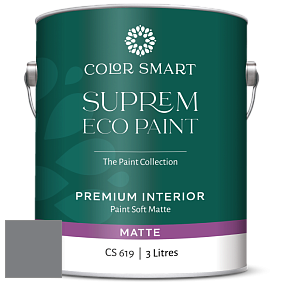 COLOR SMART CS 619 SUPREM ECO PAINT матовая краска цвет 2121-20 Steel Wool