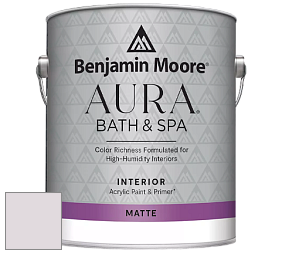 Benjamin Moore Aura 532 Bath & Spa Waterborne Interior Paint Matte Finish краска цвет NCS S 1005-R30B 