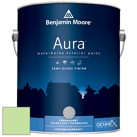 Benjamin Moore Aura 632 Waterborne Exterior Semi-Gloss Finish краска цвет 2030-50 Shimmering Lime