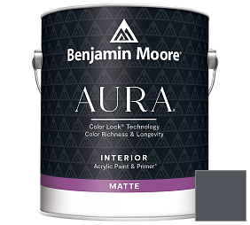 Краска Benjamin Moore Aura Interior Paint - Matte (522) цвет 2127-30 Gravel Gray