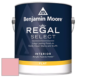 Benjamin Moore 547 Regal Select Waterborne Interior Flat Finish краска цвет 2008-50 Delicate Rose