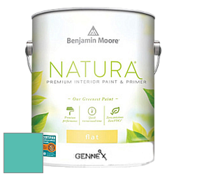 Benjamin Moore 514 Natura Interior Semi-Gloss Finish краска цвет 2048-40 Poolside Blue