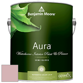 Benjamin Moore Aura 528 Waterborne Interior Semi-gloss Finish краска цвет 1255 Pink Panther