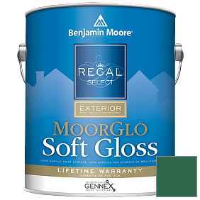 Краска Regal Select Exterior Paint-Moor GloSoft Gloss Finish (W096) цвет 2042-10 True Green