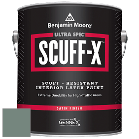 Benjamin Moore 486 Ultra Spec SCUFF-X Interior Satin Finish краска цвет NCS S 5010-B90G 