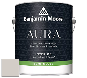 Benjamin Moore Aura 528 Waterborne Interior Semi-gloss Finish краска цвет 2111-60 Barren Plain