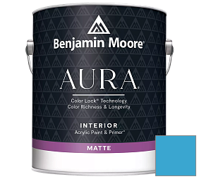 Краска Benjamin Moore Aura Interior Paint - Matte (522) цвет 790 Bayberry Blue