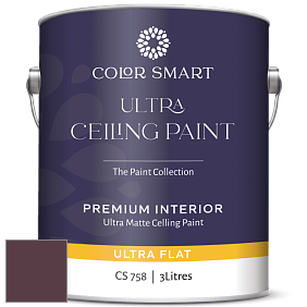 COLOR SMART CS 758 ULTRA CEILING PAINT ультраматовая краска цвет NCS S 7020-R20B 