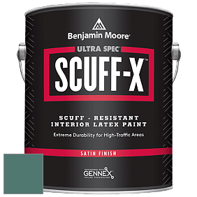 Benjamin Moore 486 Ultra Spec SCUFF-X Interior Satin Finish краска цвет 2050-30 Newport Green
