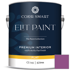Краска COLOR SMART CS 745 ELIT PAINT глубокоматовая моющаяся краска цвет 2074-30 Twilight Magenta