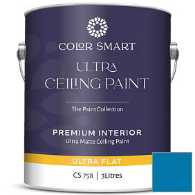 Краска COLOR SMART CS 758 ULTRA CEILING PAINT ультраматовая краска цвет 791 Paddington Blue