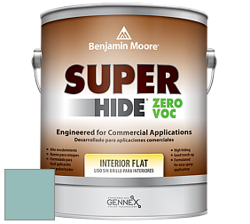 Benjamin Moore 355 Super Hide Zero Voc Interior Flat краска цвет 676 Spirit in the Sky