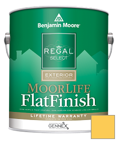 Краска Regal Select Exterior Paint-MoorLife Flat Finish (W105) цвет 342 Glimmer