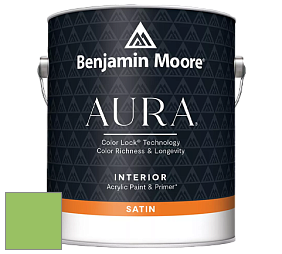 Benjamin Moore Aura 526 Waterborne Interior Satin Finish покрытие цвет NCS S 1060-G30Y 