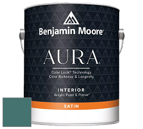 Benjamin Moore Aura 526 Waterborne Interior Satin Finish покрытие цвет 2051-30 Casco Bay