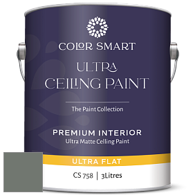 COLOR SMART CS 758 ULTRA CEILING PAINT ультраматовая краска цвет NCS S 6005-G20Y 