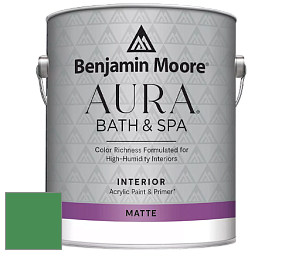 Benjamin Moore Aura 532 Bath & Spa Waterborne Interior Paint Matte Finish краска цвет 574 Once Upon a Time