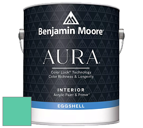 Benjamin Moore Aura 524 Waterborne Interior Eggshell Finish краска цвет 2045-40 Bahama Green