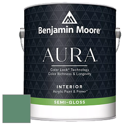 Benjamin Moore Aura 528 Waterborne Interior Semi-gloss Finish краска цвет NCS S 4030-G 