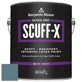Benjamin Moore 484 Ultra Spec SCUFF-X Interior Matte Finish краска цвет NCS S 5020-B10G 