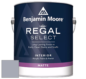 Benjamin Moore 548 IRegal Select Interior Paint - Matte краска цвет 2118-50 Excalibur Gray