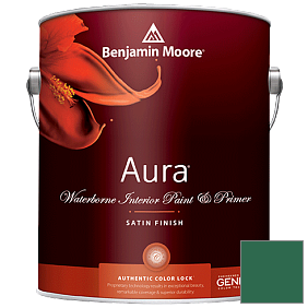 Краска Aura Waterborne Interior Satin Finish (526) цвет 2042-10 True Green