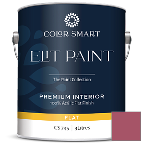 Краска COLOR SMART CS 745 ELIT PAINT глубокоматовая моющаяся краска цвет 2084-30 Rouge